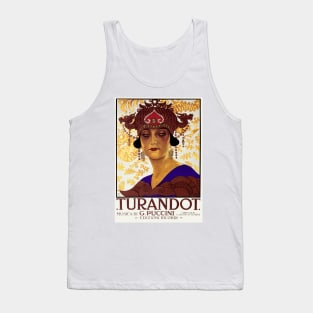 Vintage Poster for the Puccini Opera, Turandot Tank Top